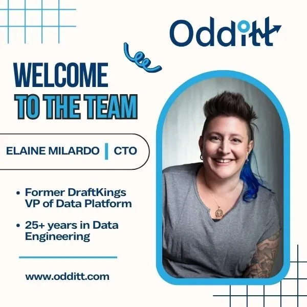 Elaine Milardo Joins Odditt as CTO: Pioneering Next-Gen Betting Tech with Expertise from DraftKings